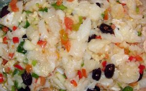 Bacalao with peppers