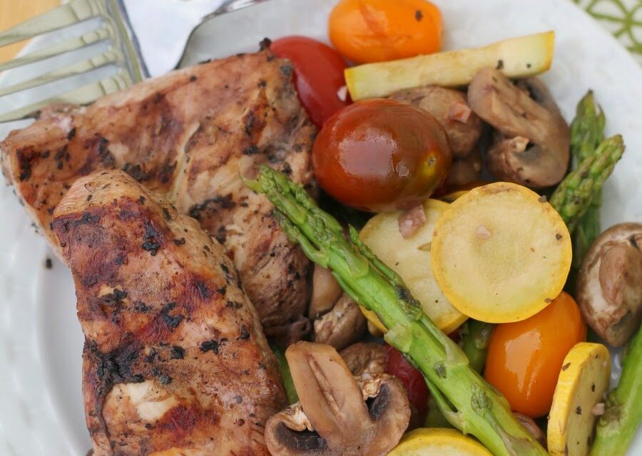 Healthy Recipe, Chicken With Vegetables And Red Wine